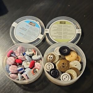 Stampin Up Cloth Brads and Neutrals Buttons